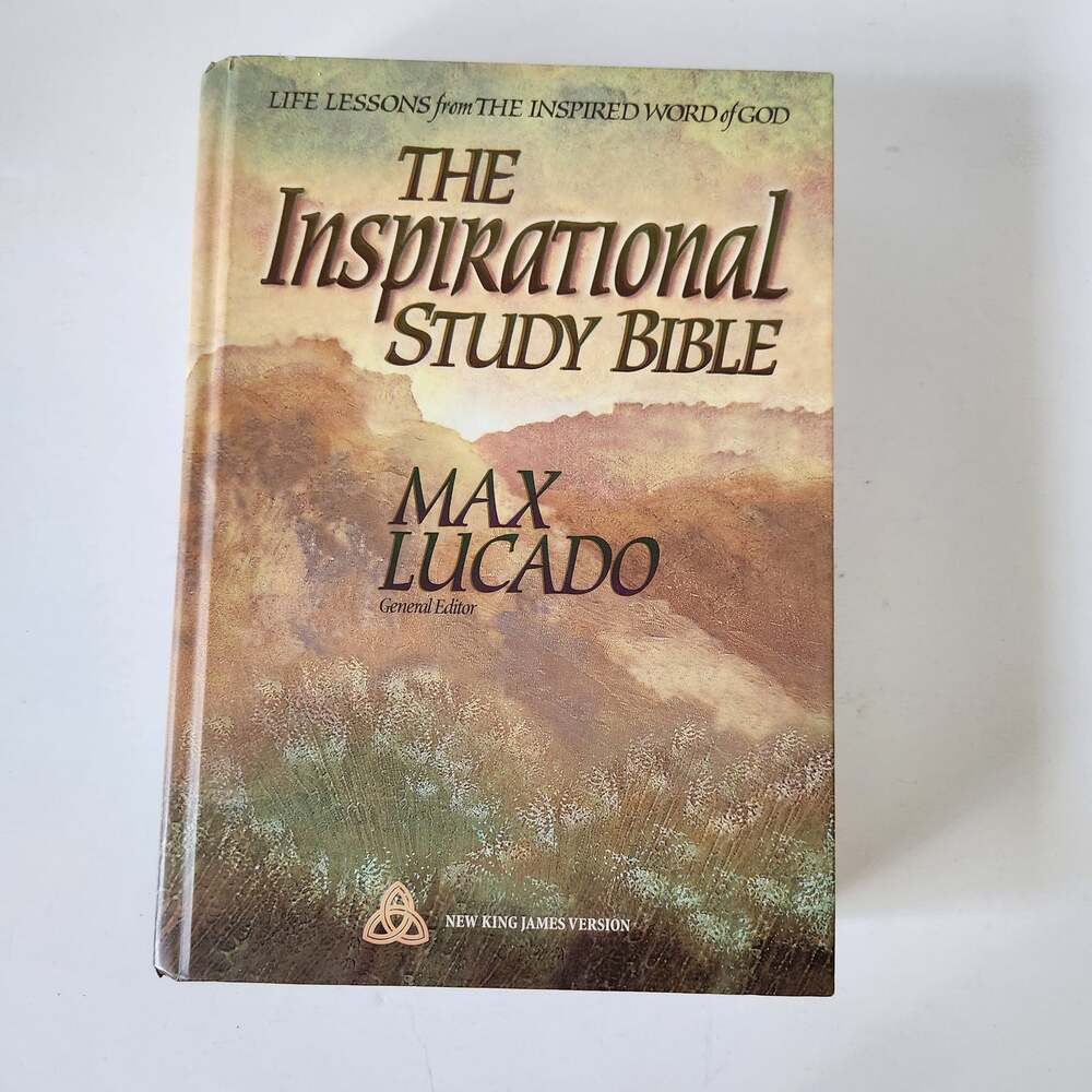 Max Lucado Holy Bible New King James Version NKJV Hardcover Inspirational Study